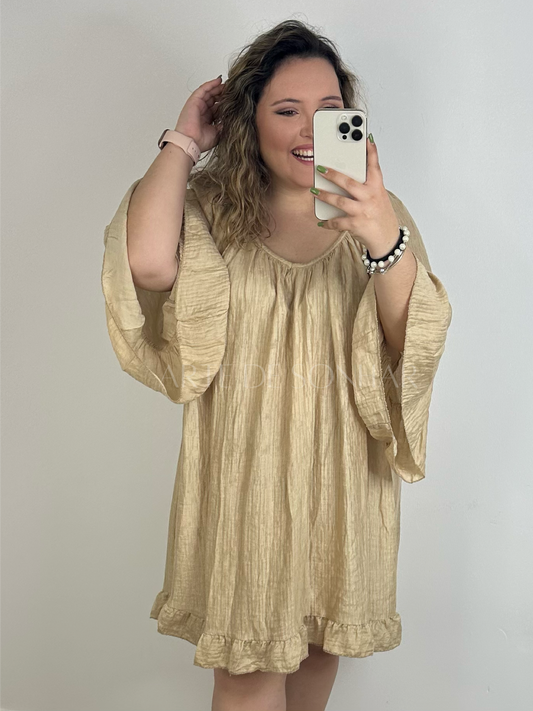 Vestido Verão Camel