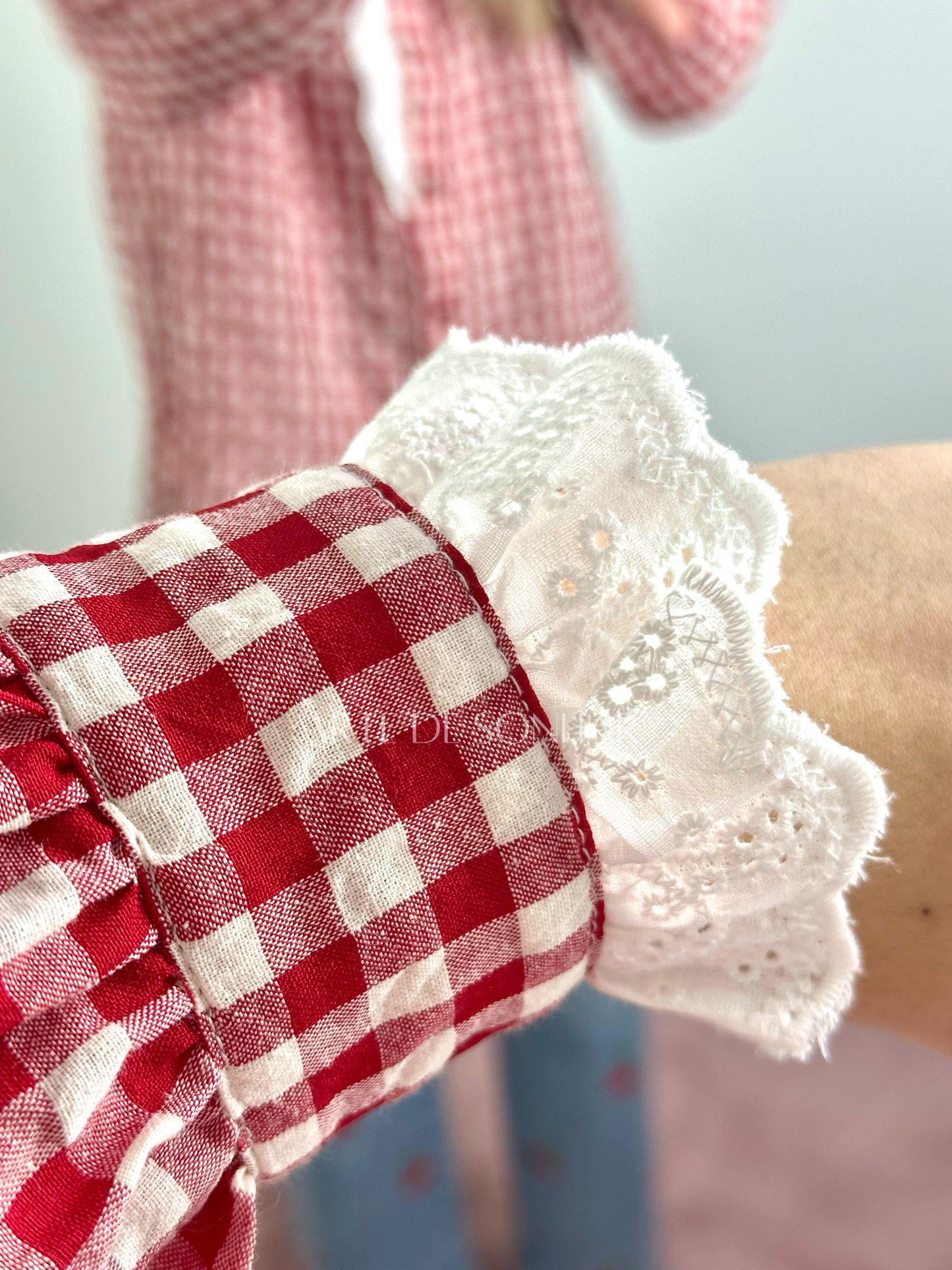 Camisa vichy vermelha