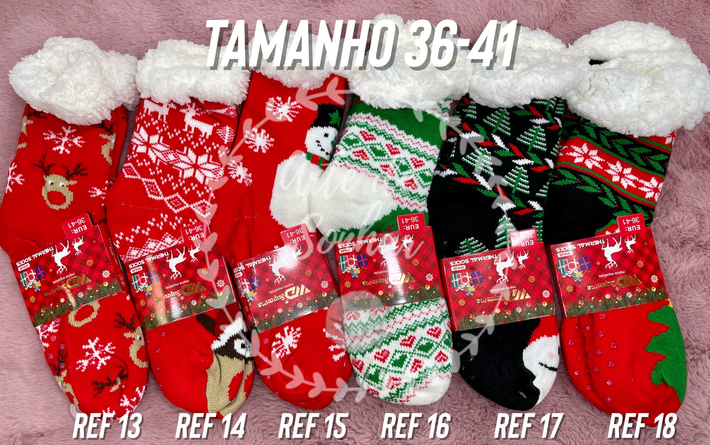 Meias de Natal com pelinho