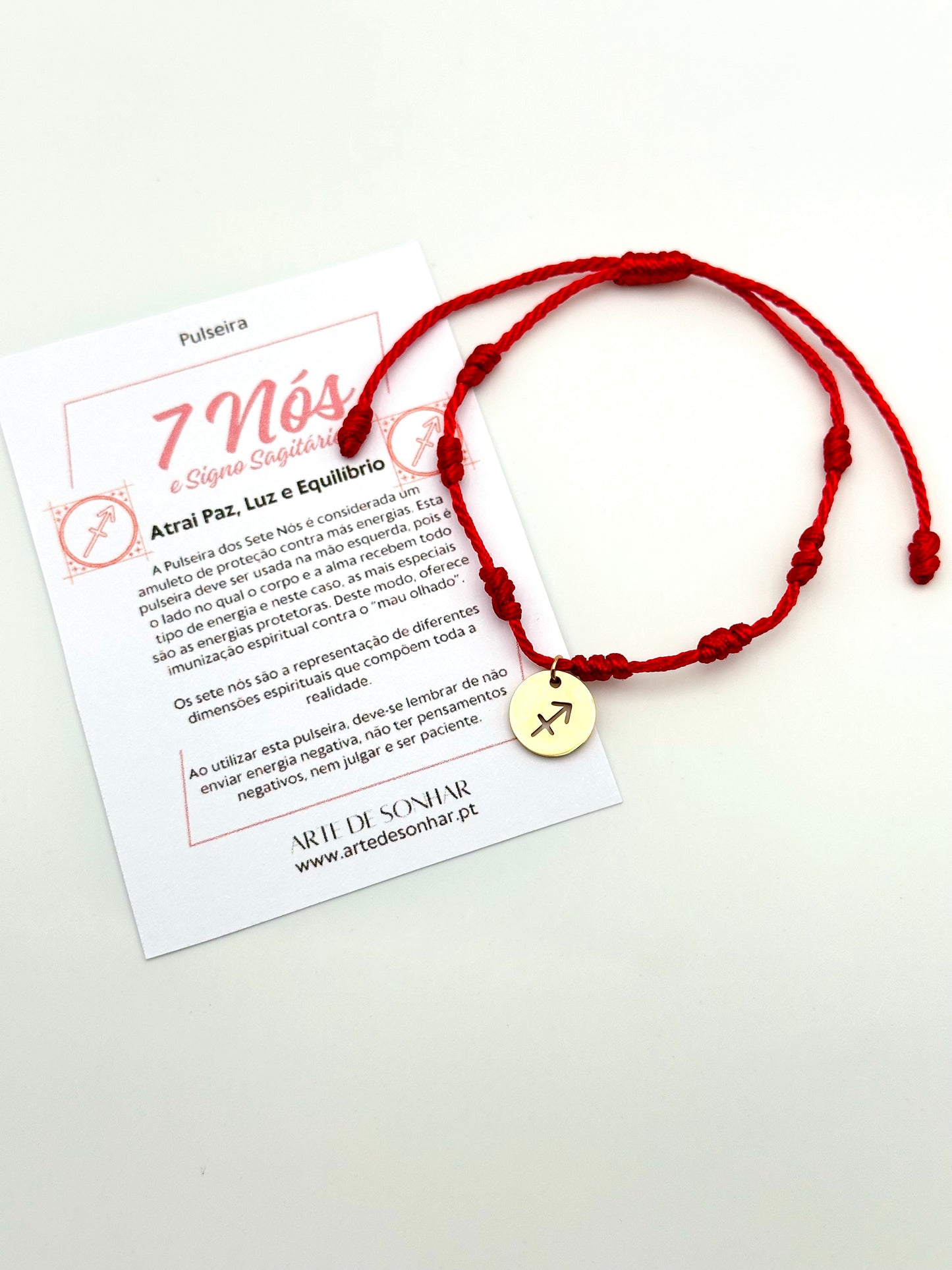 Pulseira 7 nós do signo Sagitário