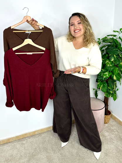 Camisola de malha simples