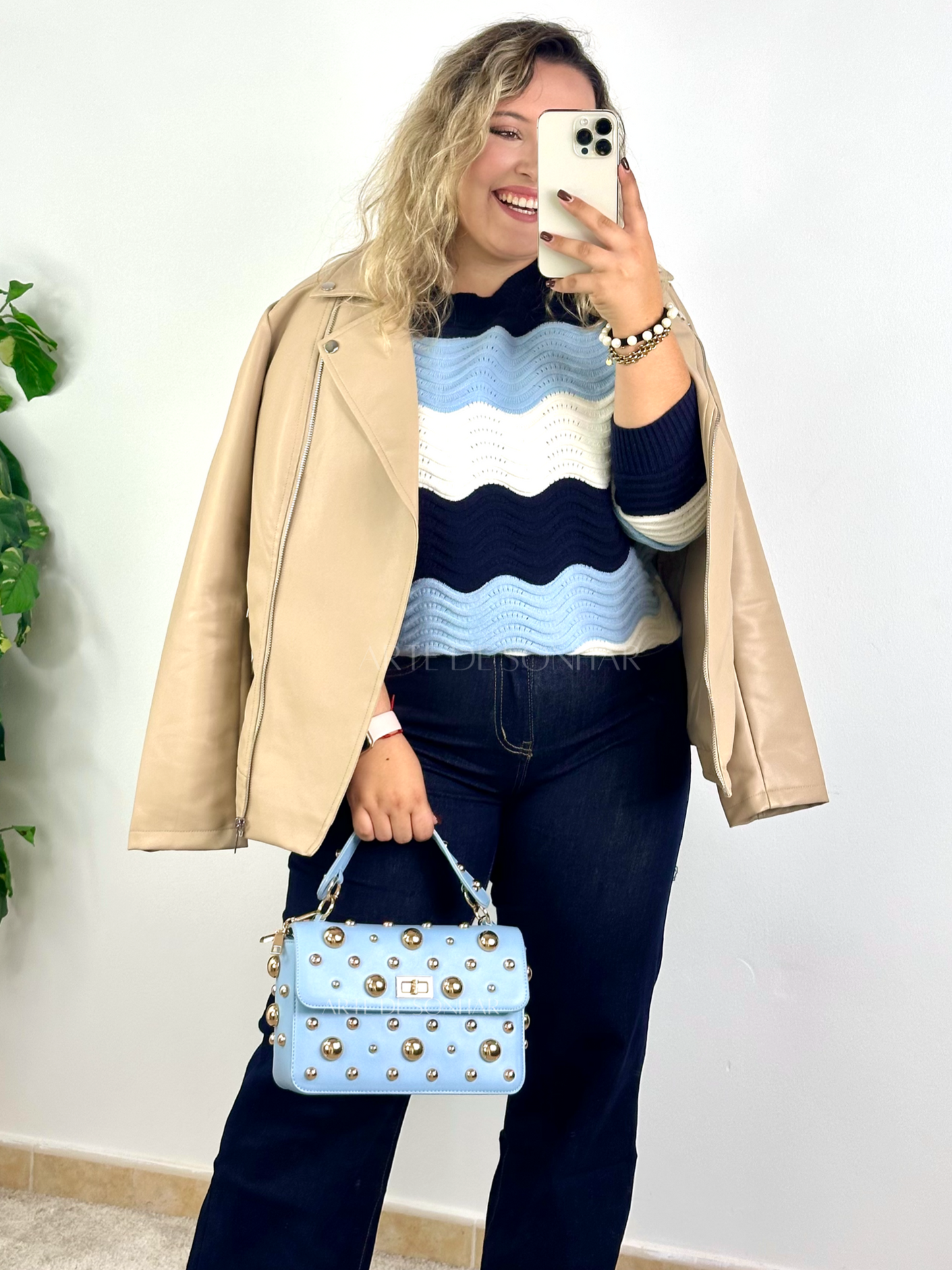 Casaco de Napa médio