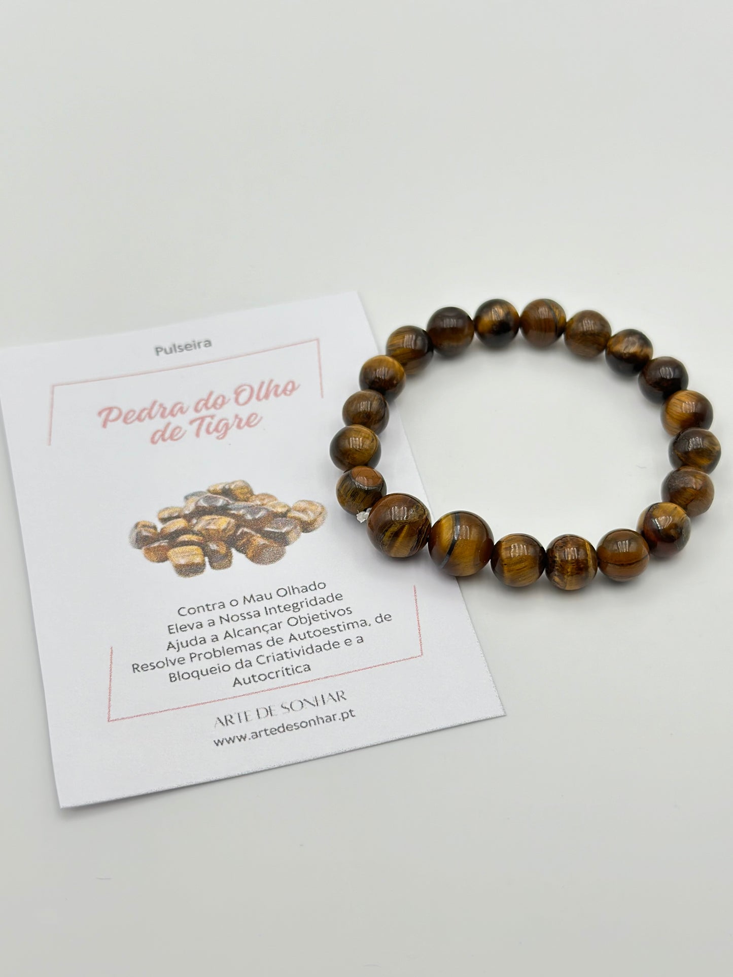 Pulseira do Olho de Tigre 6 mm e 8 mm