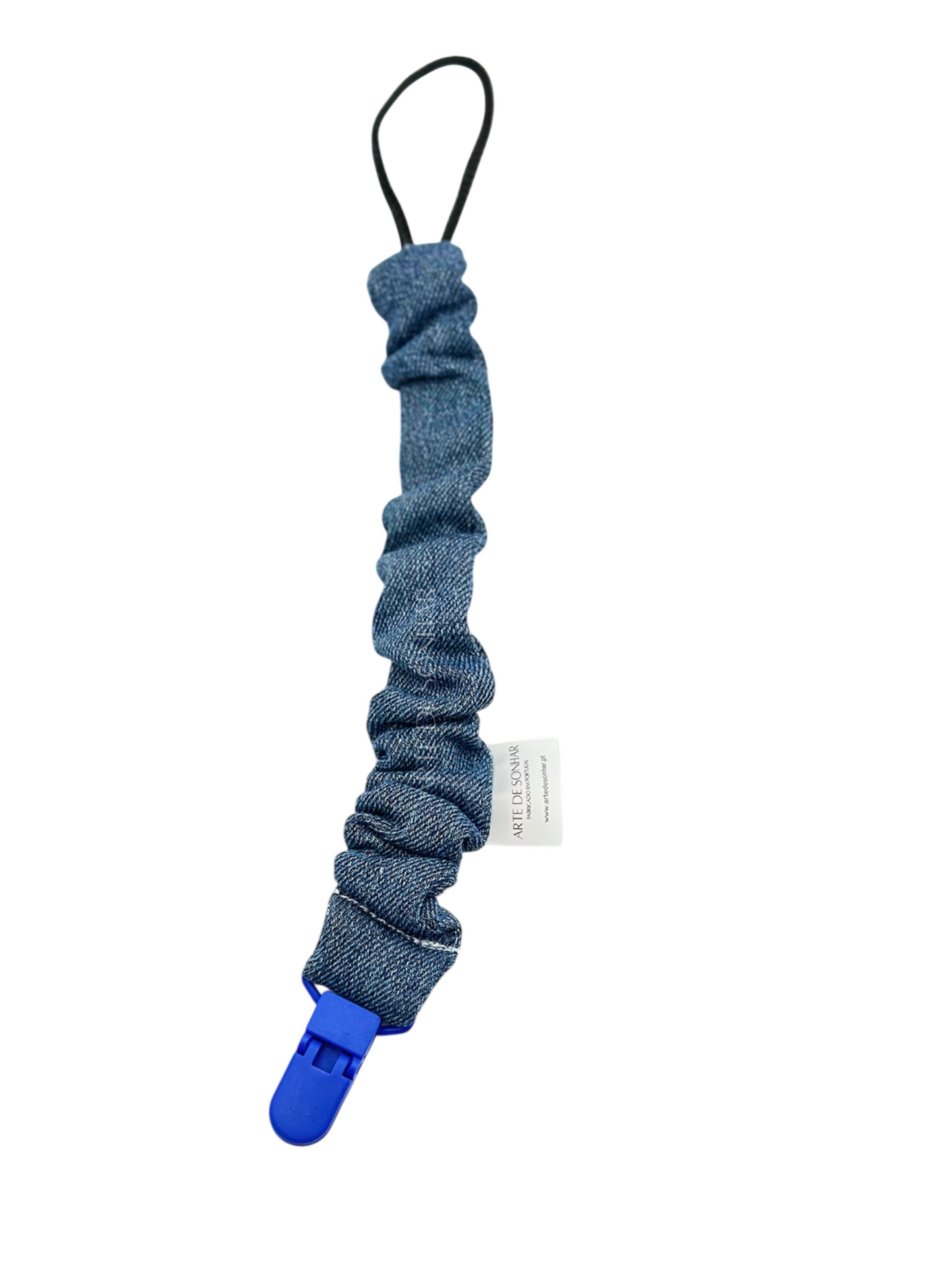 Prendedor de chucha de ganga com peça azul escura