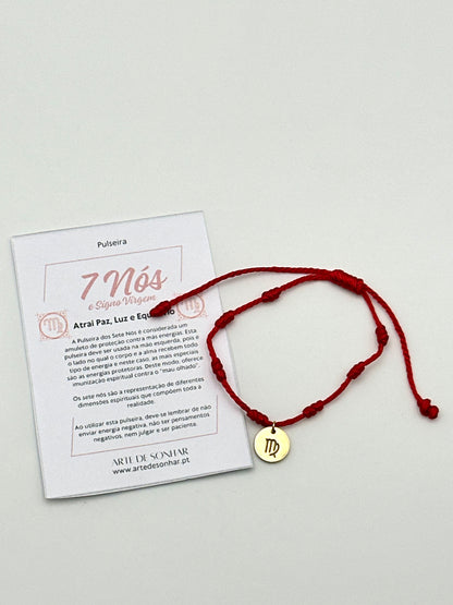 Pulseira 7 nós do signo Virgem