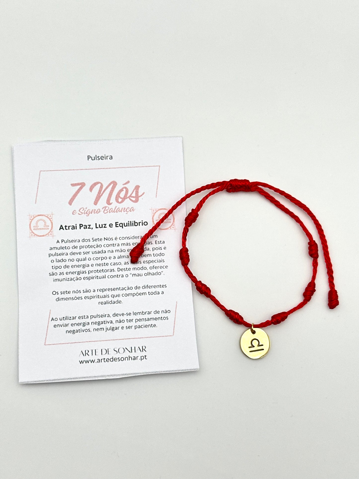 Pulseira 7 nós do signo Balança
