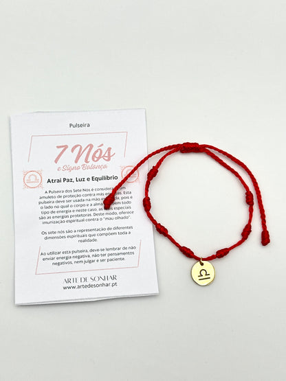 Pulseira 7 nós do signo Balança
