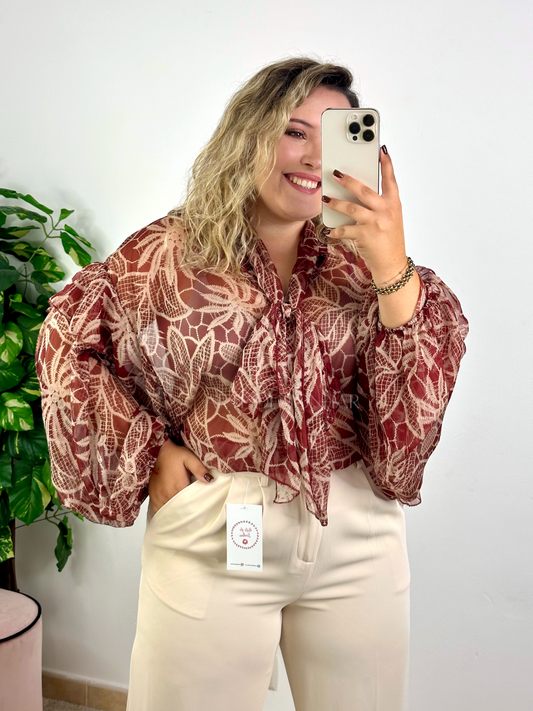 Blusa Ana Bordeaux