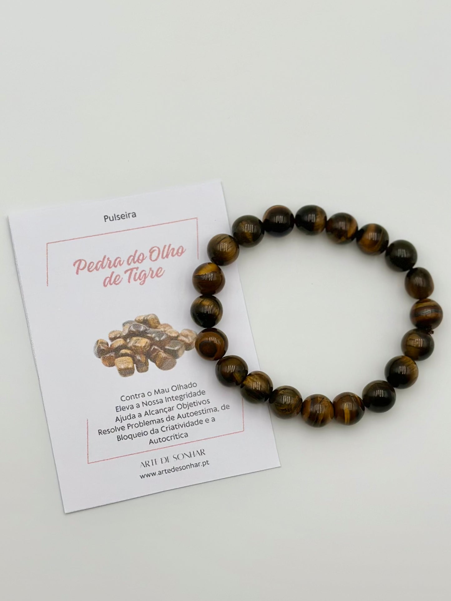 Pulseira do Olho de Tigre 8 mm
