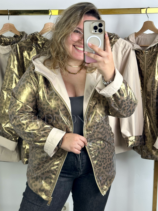 Parka reversível tigresa