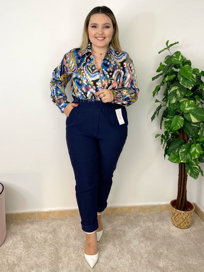 Blusa estilo pincelada