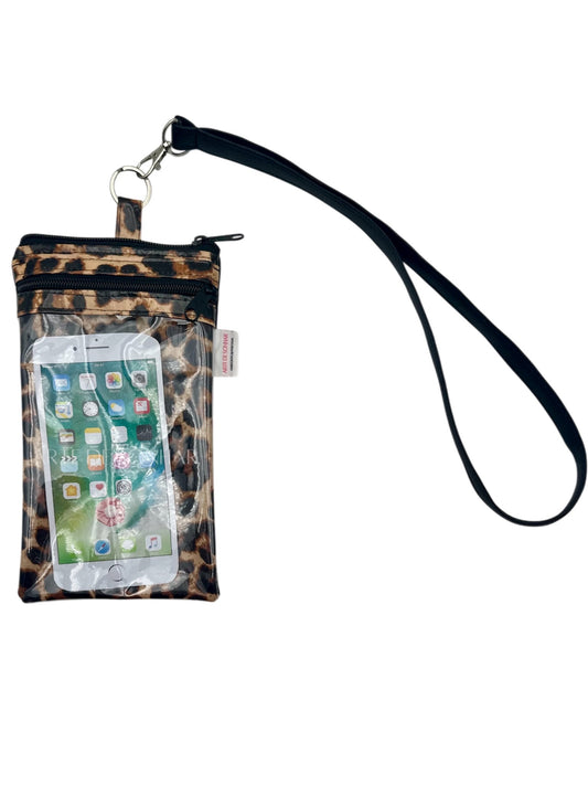 Bolsa de telemóvel de pescoço tigresa com preto tamanho L