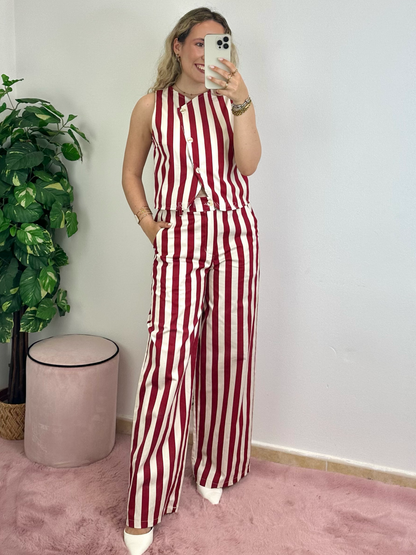 Conjunto Charme de riscas