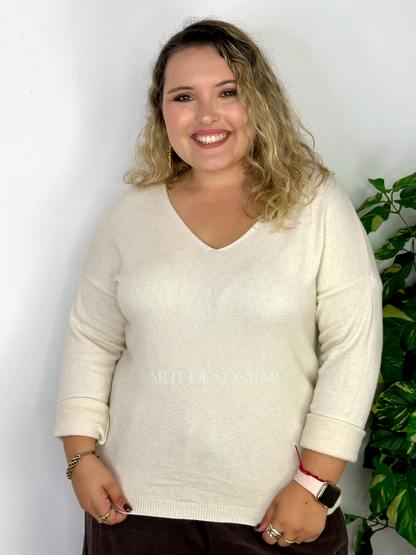 Camisola de malha simples