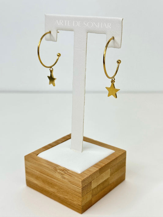 Argolas com estrela