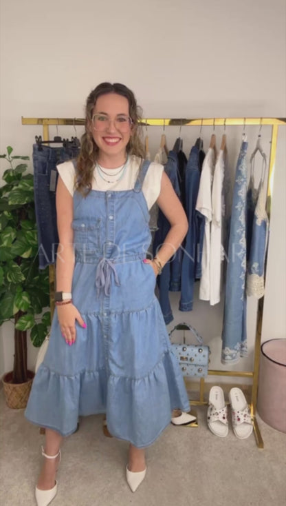 Vestido de ganga midi
