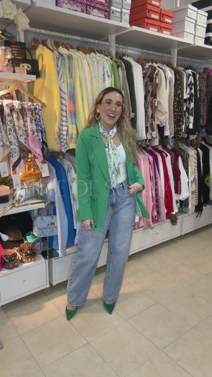 Blazer de manga comprida