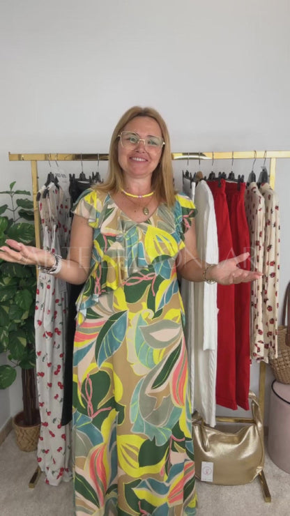 Vestido malha fria colorido 🇵🇹